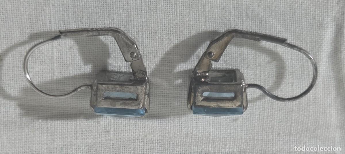 Joyeria: Pendientes simil aguamarina y plata 925 - Foto 6