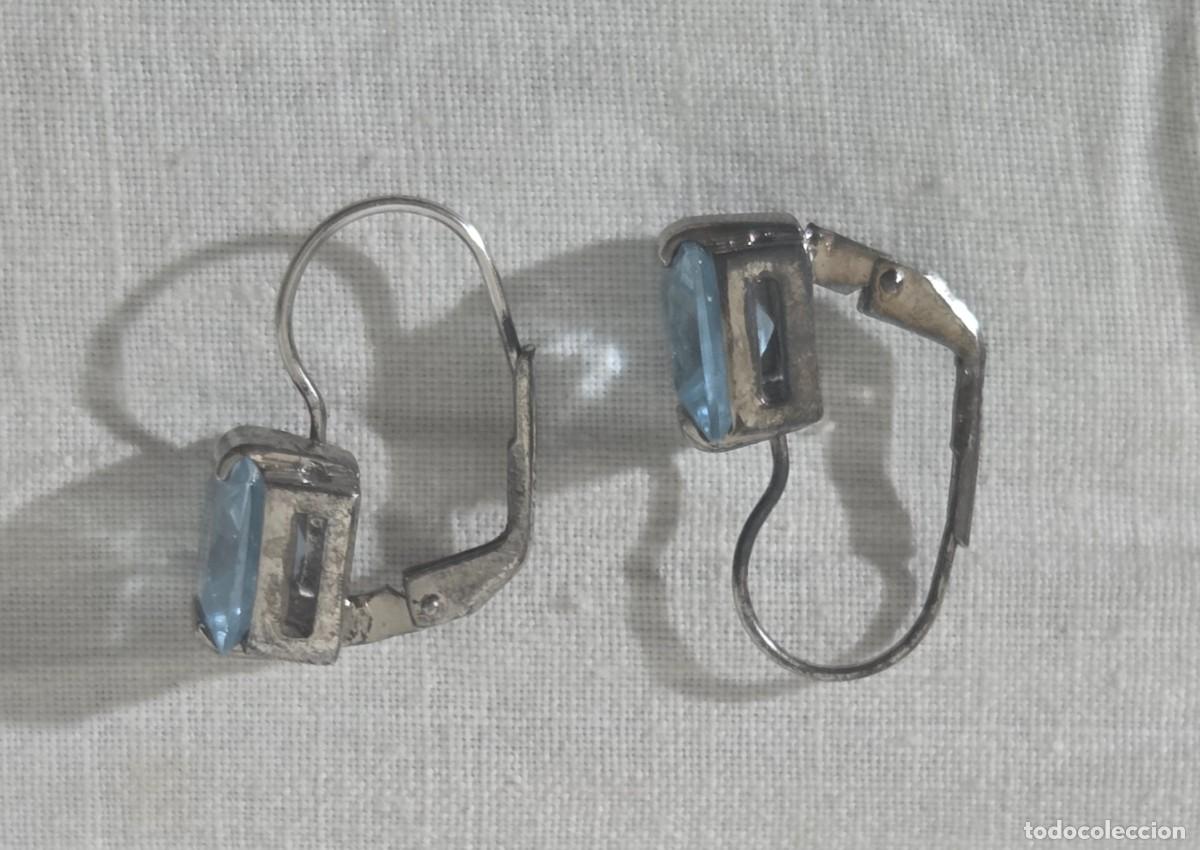 Joyeria: Pendientes simil aguamarina y plata 925 - Foto 8