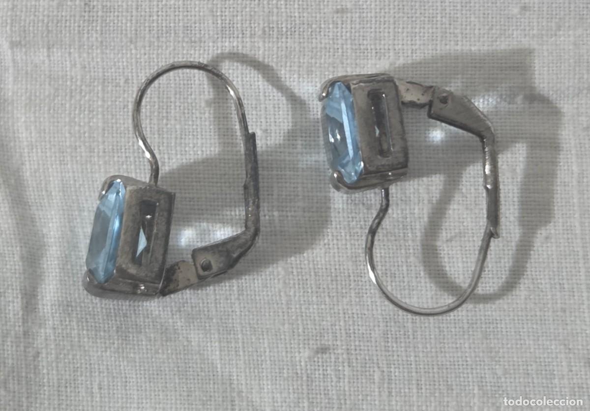 Joyeria: Pendientes simil aguamarina y plata 925 - Foto 11