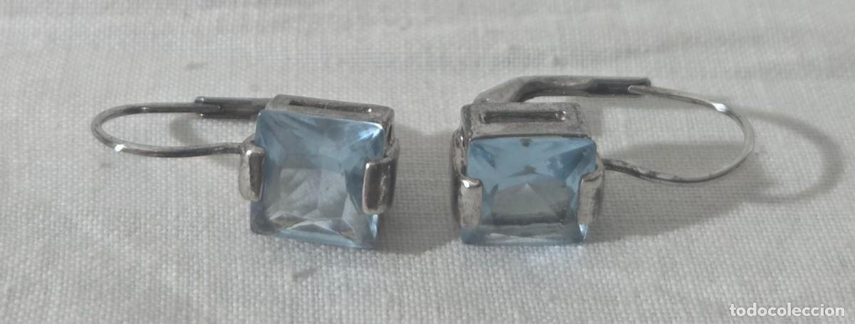Joyeria: Pendientes simil aguamarina y plata 925 - Foto 12