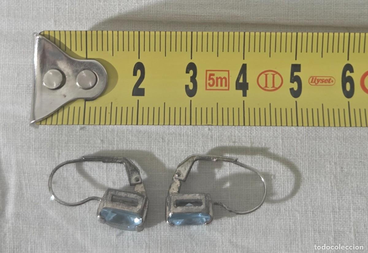 Joyeria: Pendientes simil aguamarina y plata 925 - Foto 13