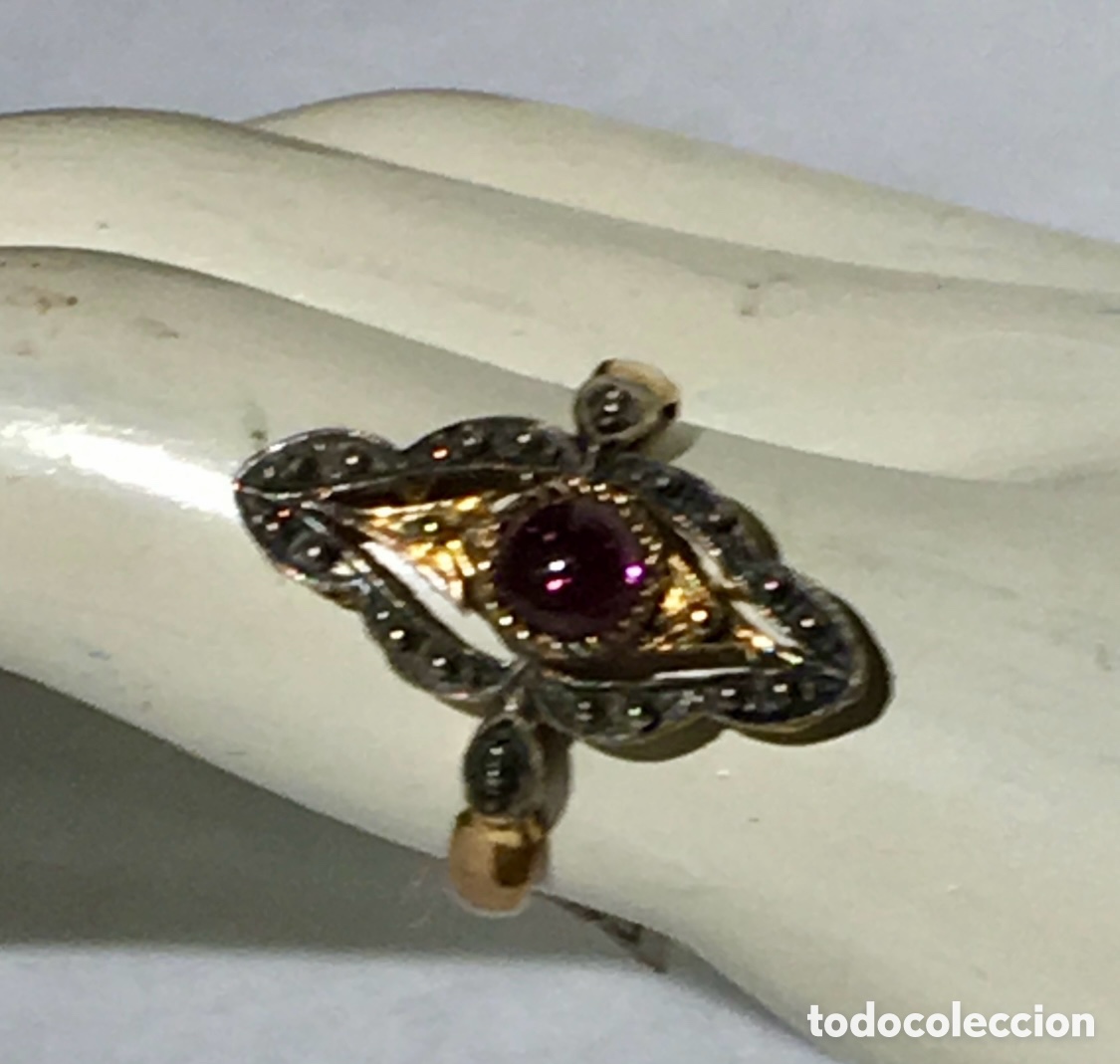 Joyeria: Anillo Lanzadera. Art Deco. Plata.