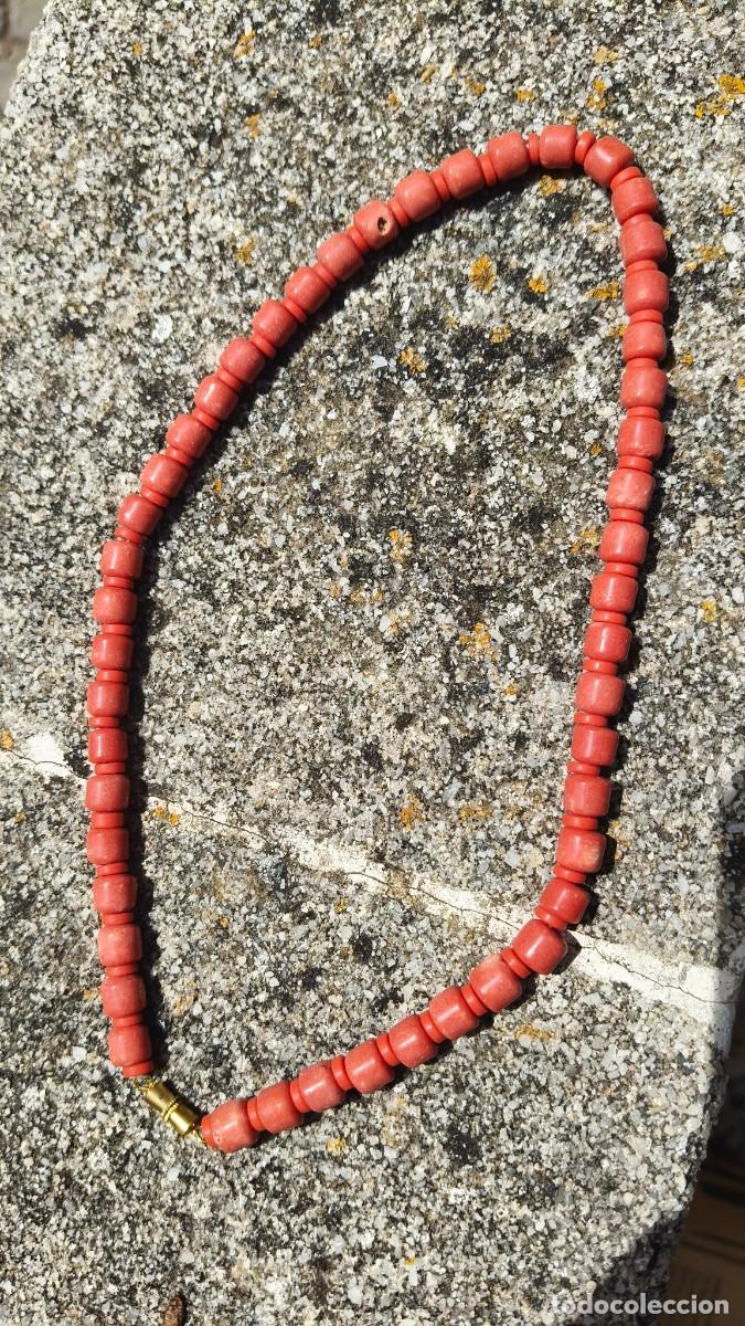 Joyeria: Collier vintage ano 70 corail &eacute;tat neuf