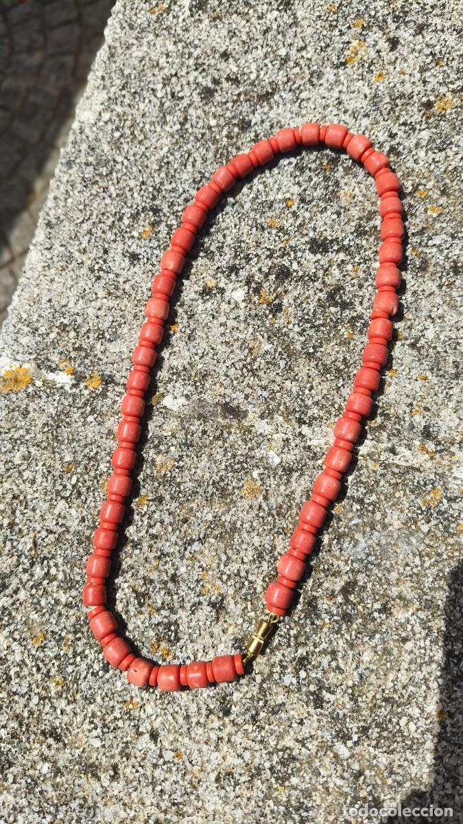 Joyeria: Collier vintage ano 70 corail &eacute;tat neuf