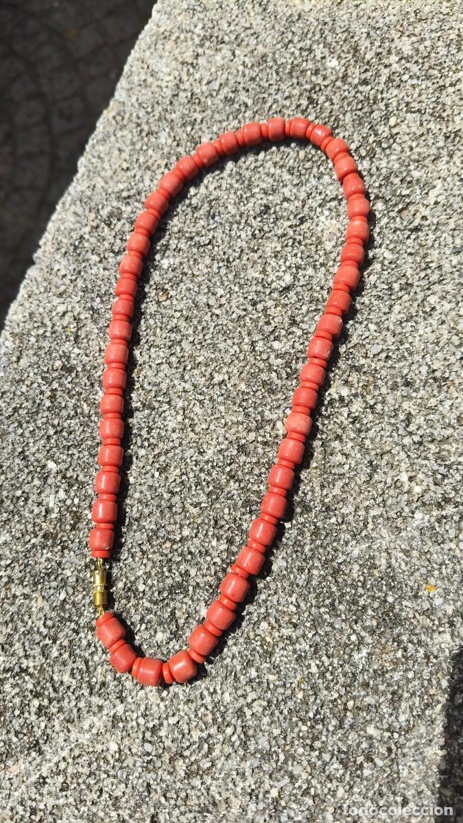 Joyeria: Collier vintage ano 70 corail &eacute;tat neuf