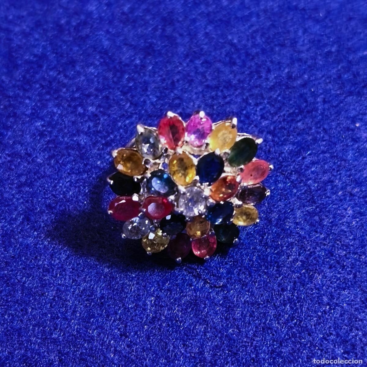 Joaillerie: ANILLO EN PLATA ORLA CON GEMAS NATURALES MULTICOLOR. PLATA DE LEY