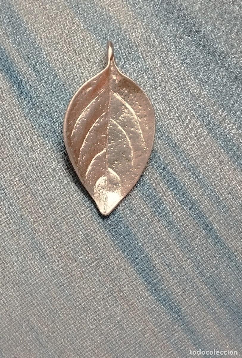 Joyeria: Colgante de hoja, Plata Ley - Foto 1
