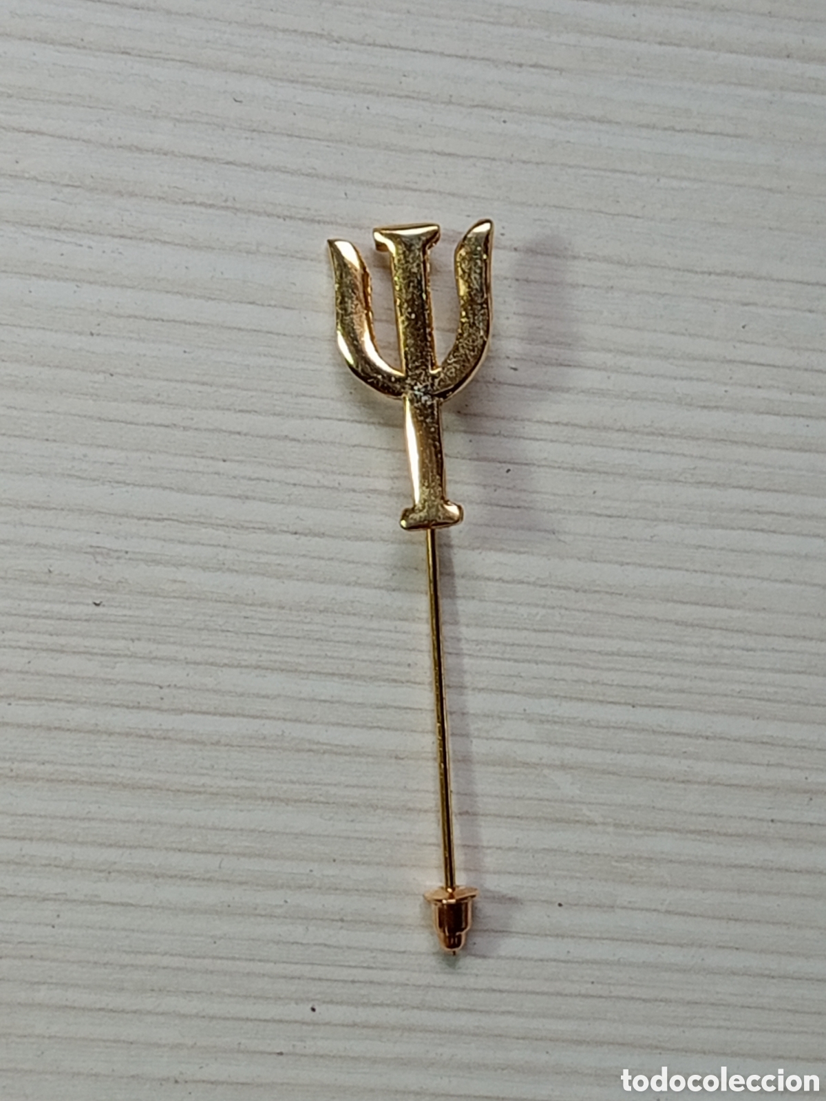 Joyeria: Alfiler broche letra griega psi psicolog&iacute;a chapado oro