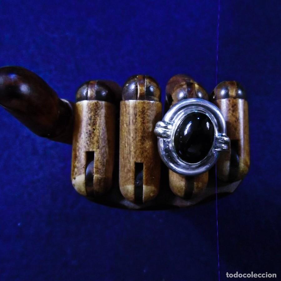 Schmuck: ANILLO DE PLATA CON GRAN CABUJON DE AMATISTA. PLATA DE LEY