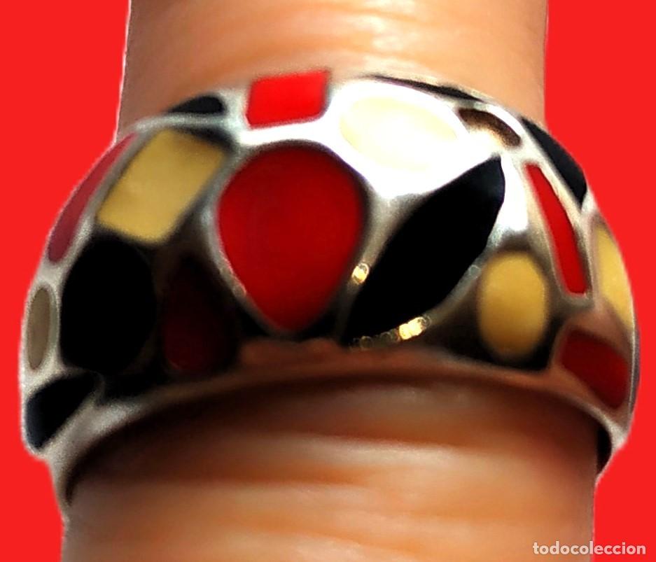 Joyeria: Anillo Plata contrastada con esmaltes - Foto 1