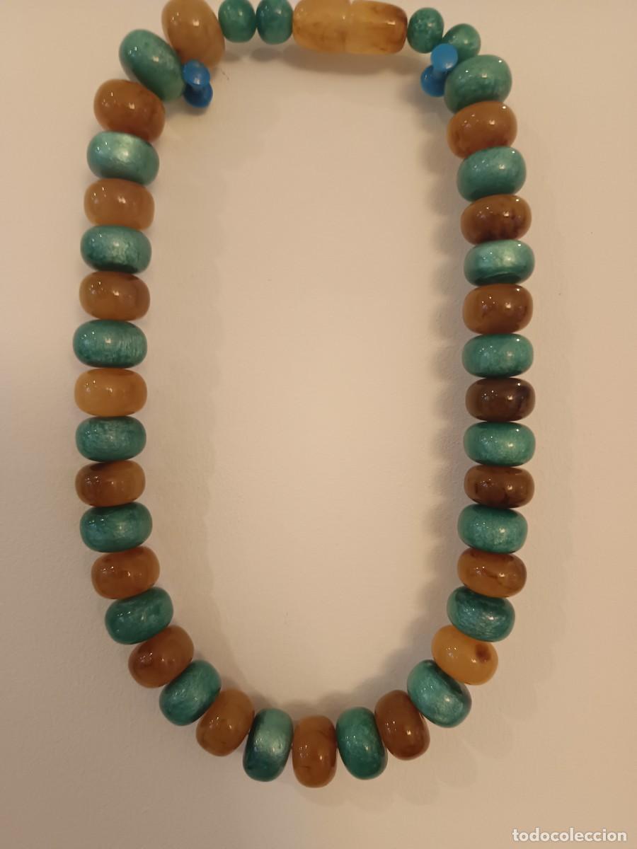 Joyeria: Collar de cuentas de resina natural multicolor - Foto 1