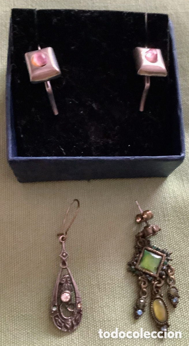 Schmuck: Lote de 4 pendientes bisuter&iacute;a