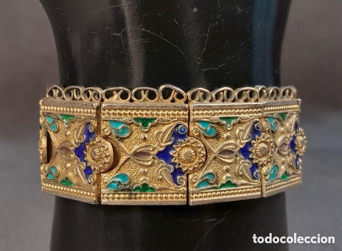 Joyeria: Preciosa Pulsera, en plata de ley contrastada y esmaltes.
