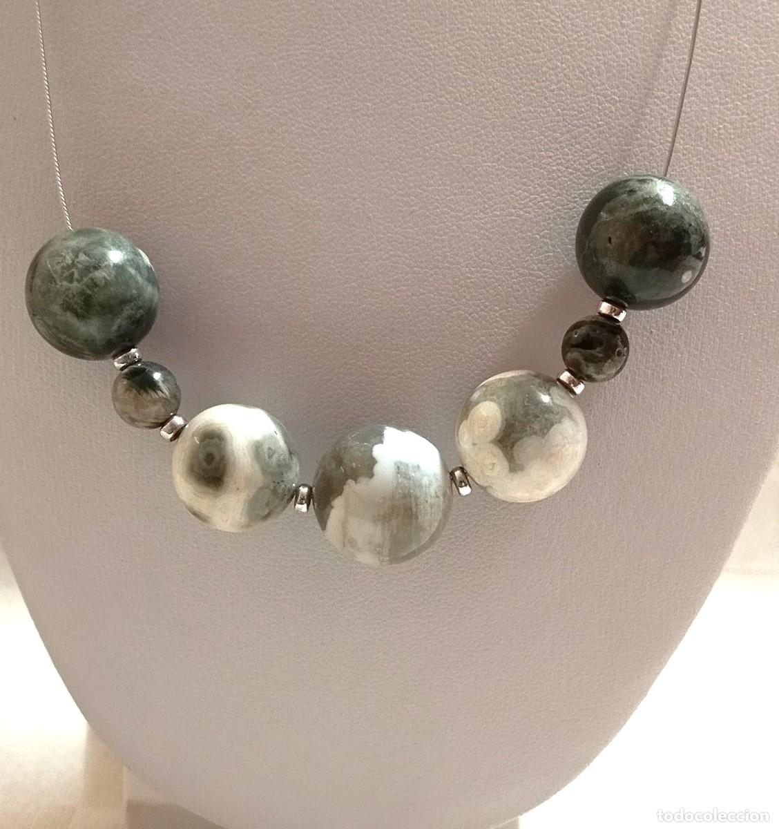 Joyeria: Gargantilla con bolas de Jaspe Oce&aacute;nico - Foto 1