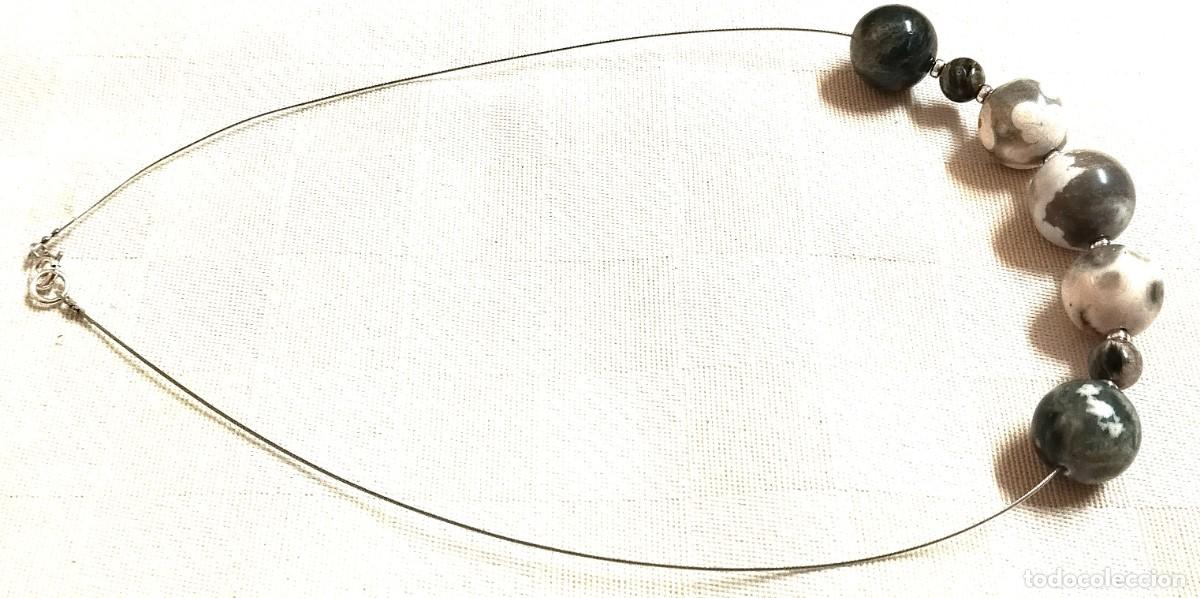 Joyeria: Gargantilla con bolas de Jaspe Oce&aacute;nico - Foto 3