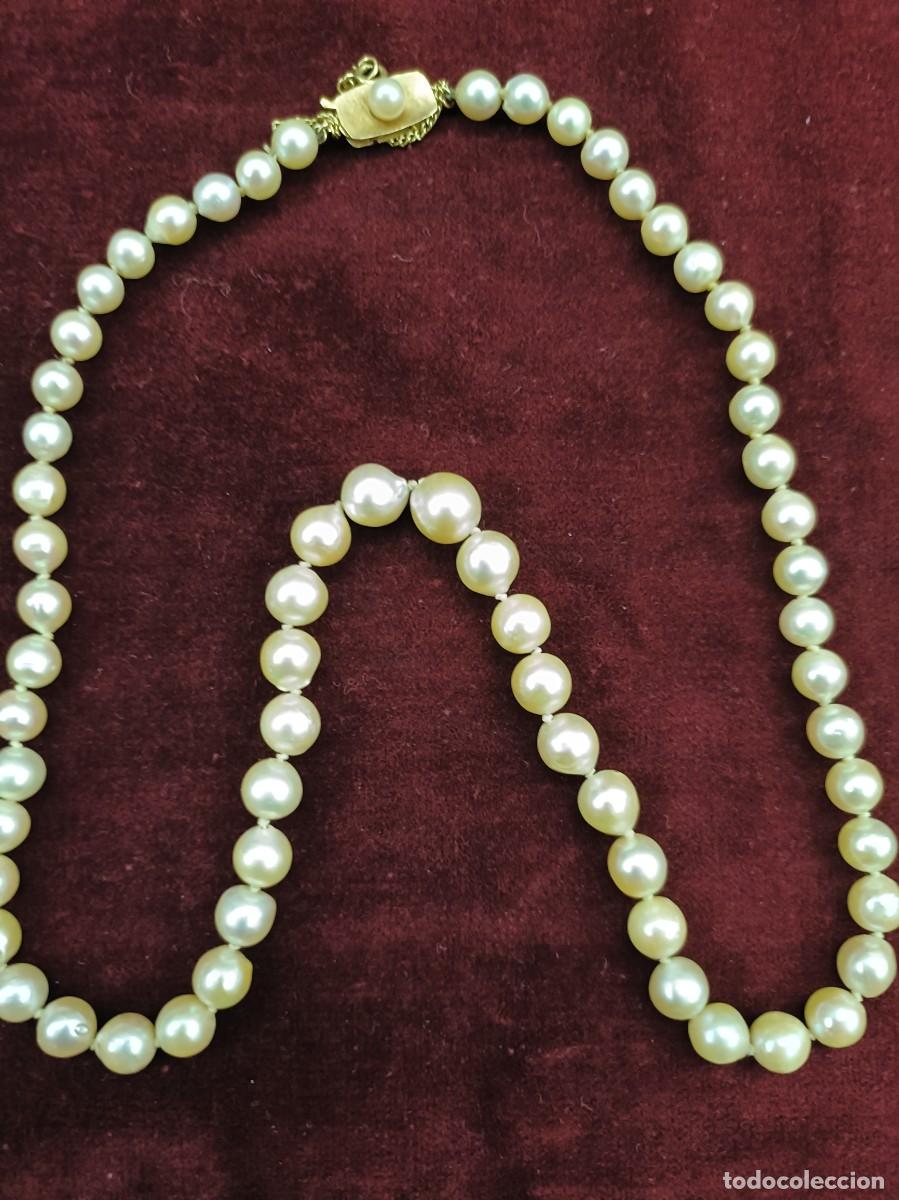 Joyeria: Collar de perlas cultivadas con broche de oro - Foto 1