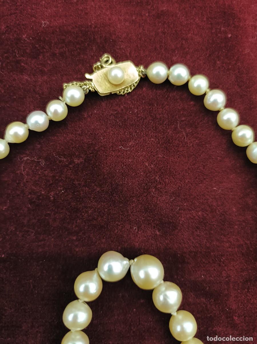 Joyeria: Collar de perlas cultivadas con broche de oro - Foto 2