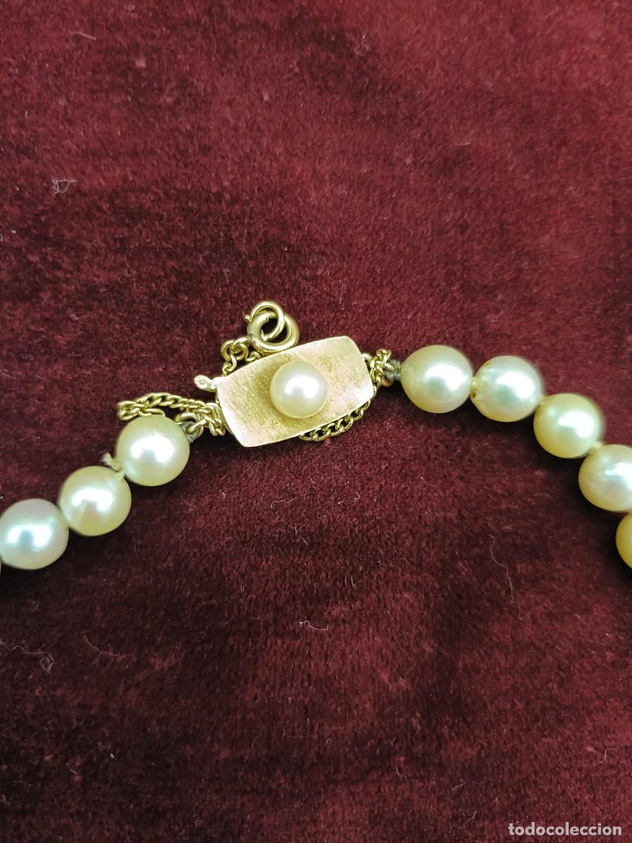 Joyeria: Collar de perlas cultivadas con broche de oro - Foto 3