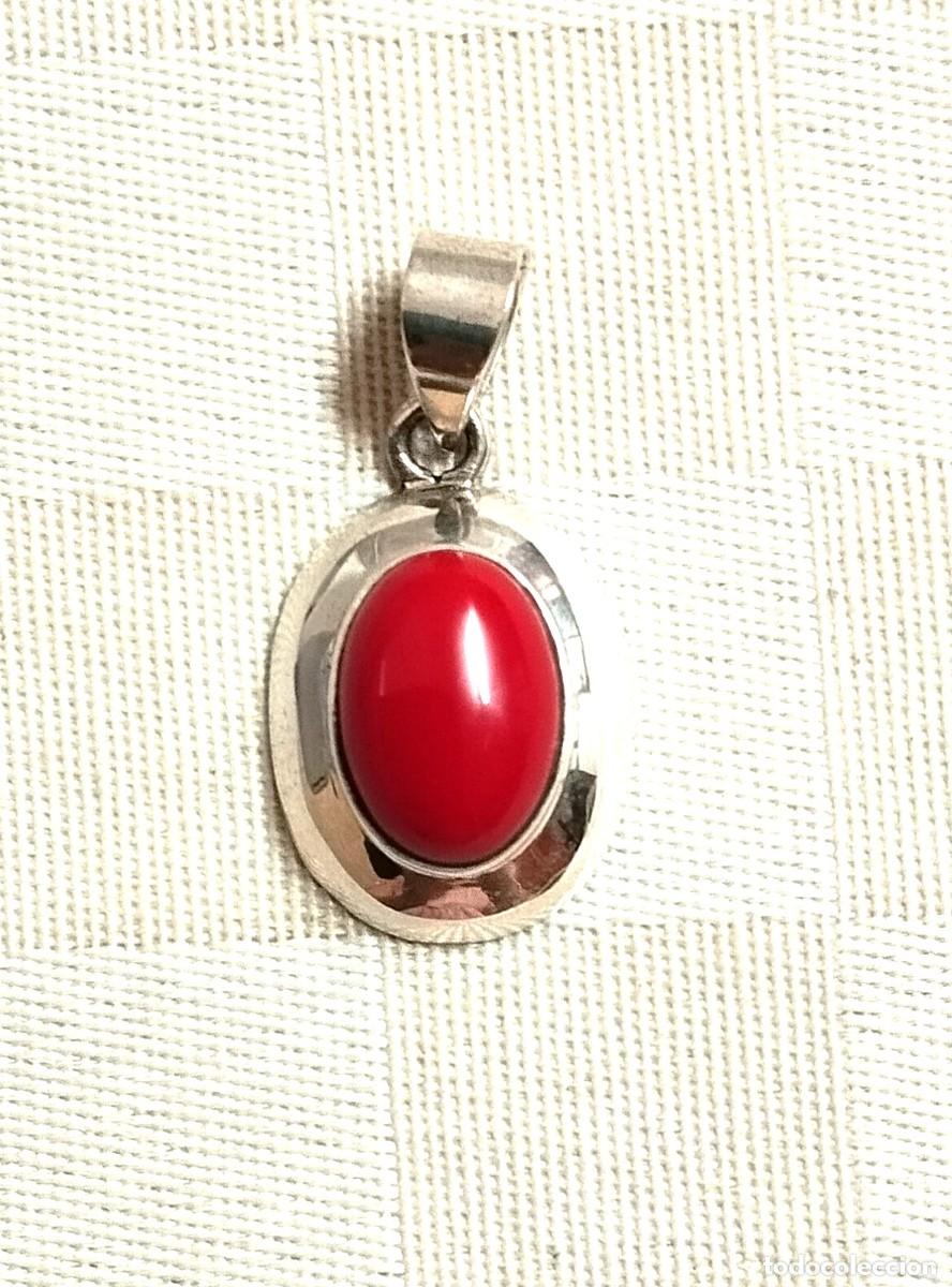 Gioielleria: Colgante en Plata 925 y piedra color coral