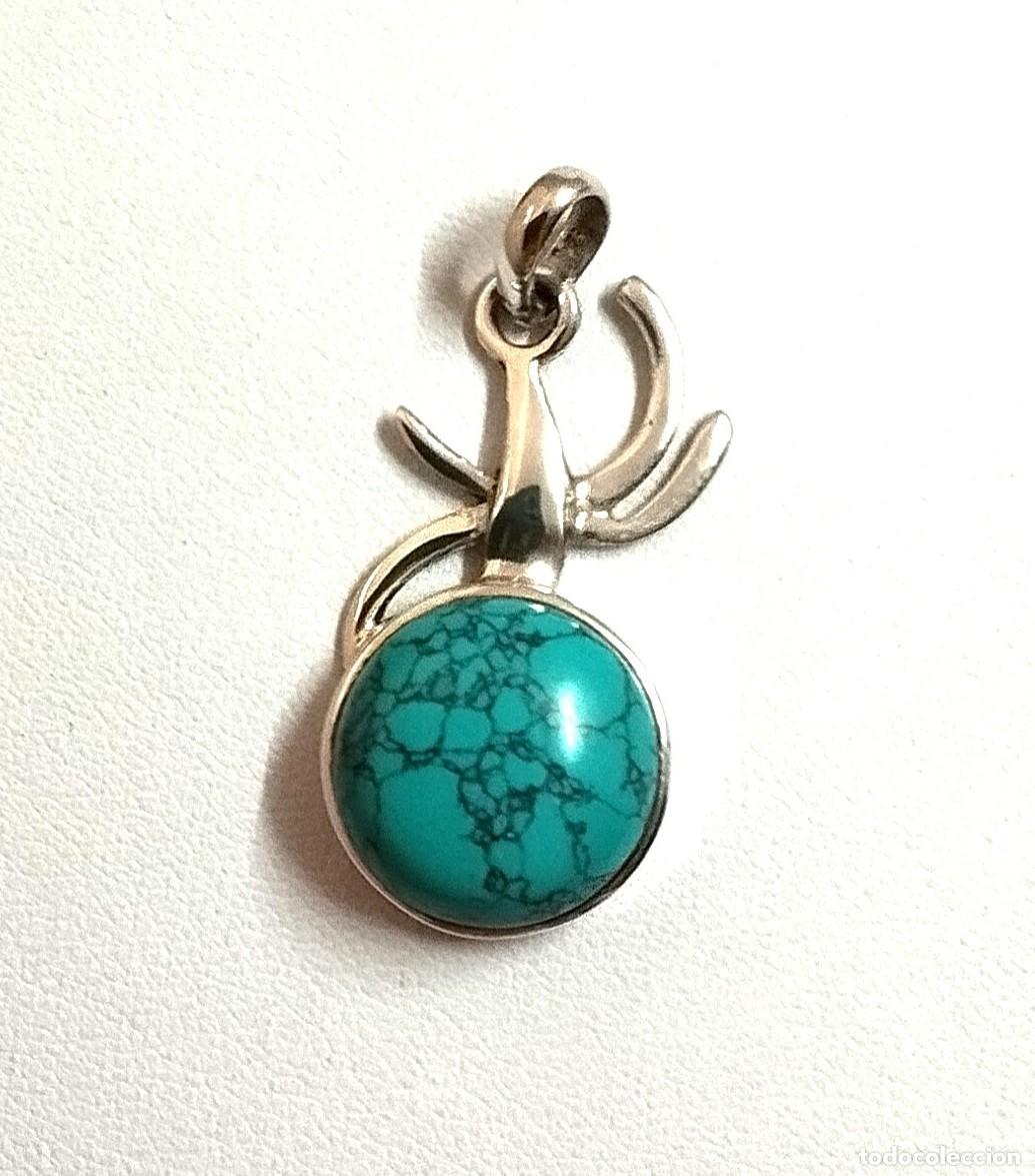 Jewelry: Colgante en Plata 925 y piedra turquesa