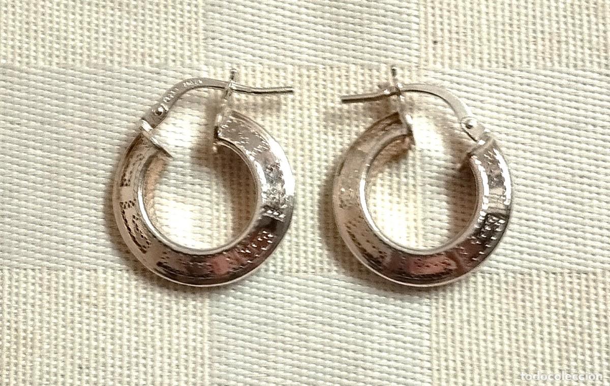 Joyeria: Pendientes aro greca, Plata 925 - Foto 2