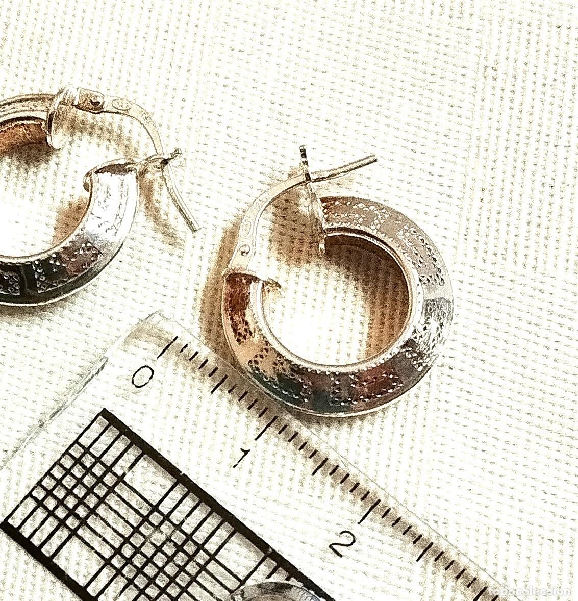 Joyeria: Pendientes aro greca, Plata 925 - Foto 4
