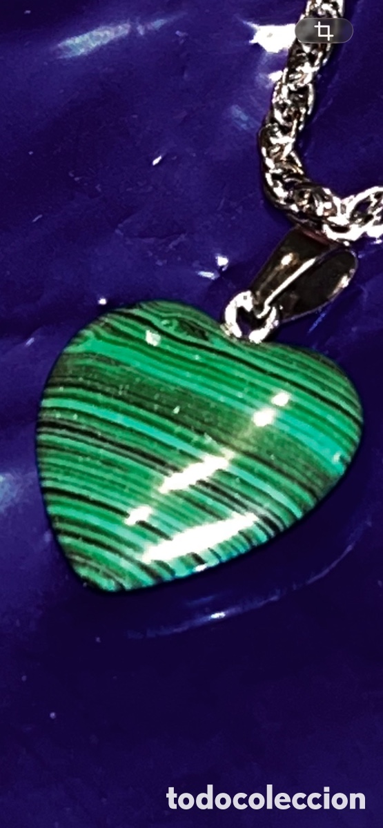 Joyeria: Coraz&oacute;n de Malaquita (para colgante) - Foto 2