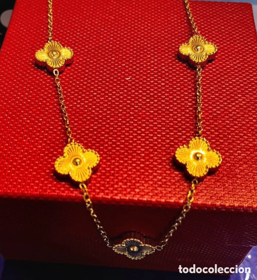 Joyeria: Collar tr&eacute;boles dorados - Foto 3