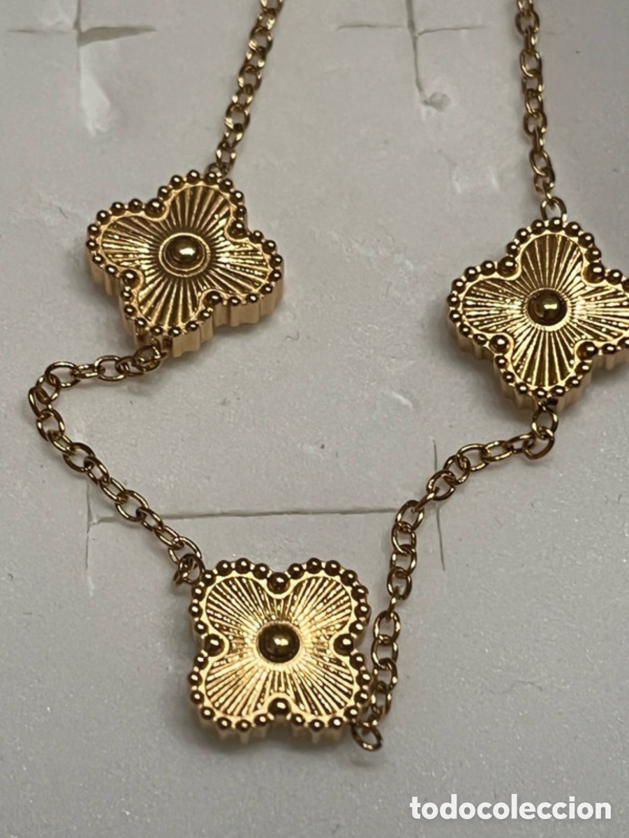 Joyeria: Collar tr&eacute;boles dorados - Foto 4