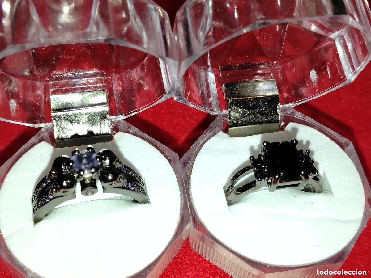 Jewelry: CONJUNTO DE 2 ANILLOS PRECIOSOS ,TITANEO Y CIRCONITA,DISE&Ntilde;OS EXCLUSIVOS- N&ordm; 19 Y 13 VINTAGE
