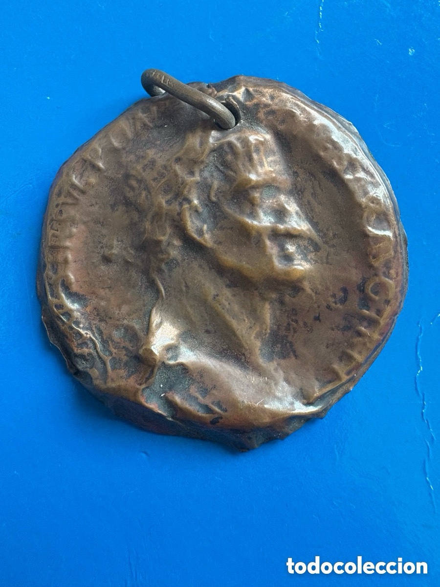 Jewelry: Antigua medalla colgante Napole&oacute;n (A16)
