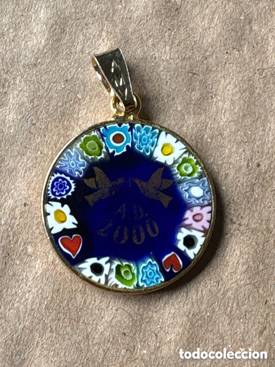 Jewelry: Colgante cristal de Murano millefiori (A22)