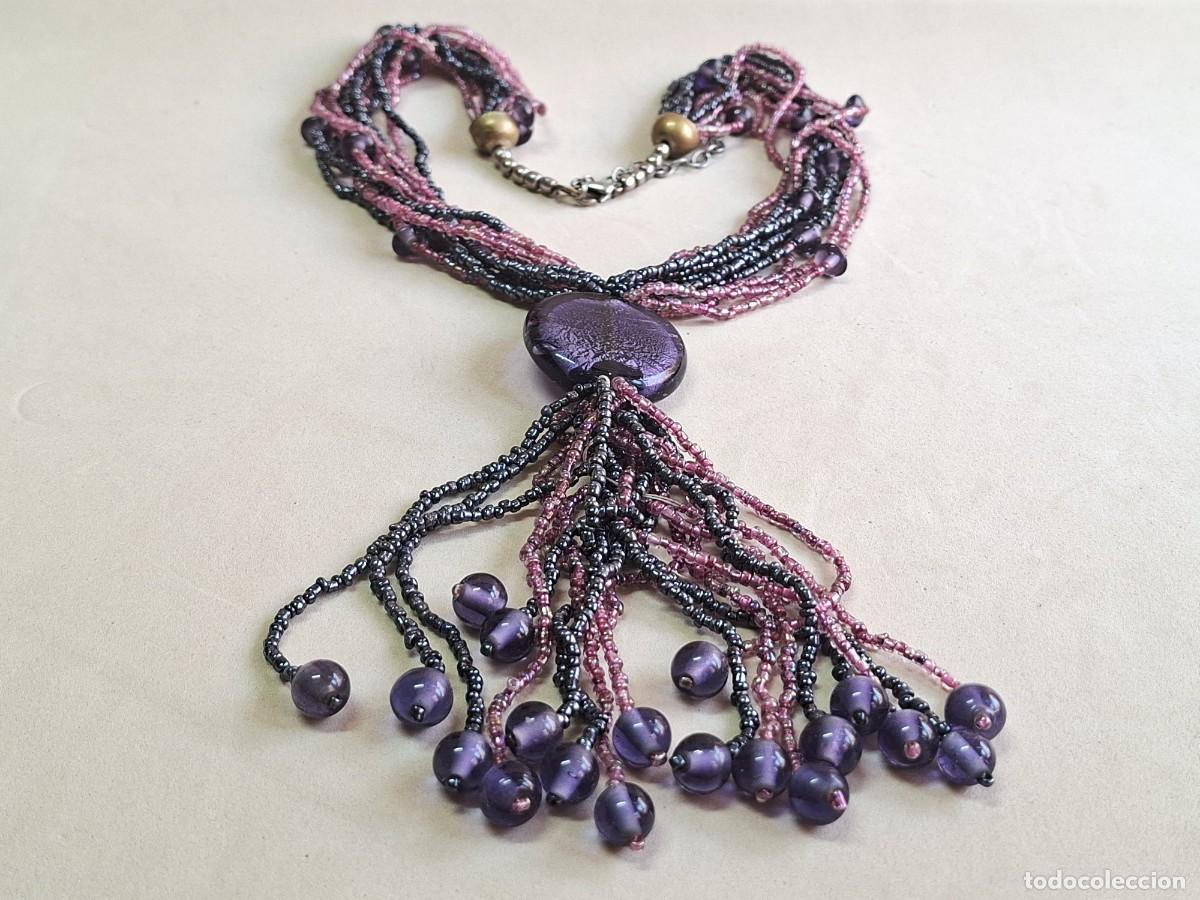 Joyeria: COLLAR MORADO ESTILO BOHO CON RECORTES - Foto 3