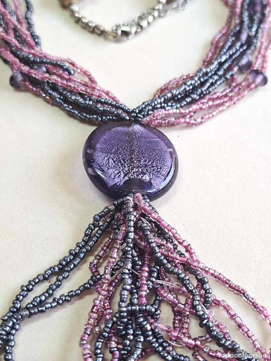 Joyeria: COLLAR MORADO ESTILO BOHO CON RECORTES - Foto 4