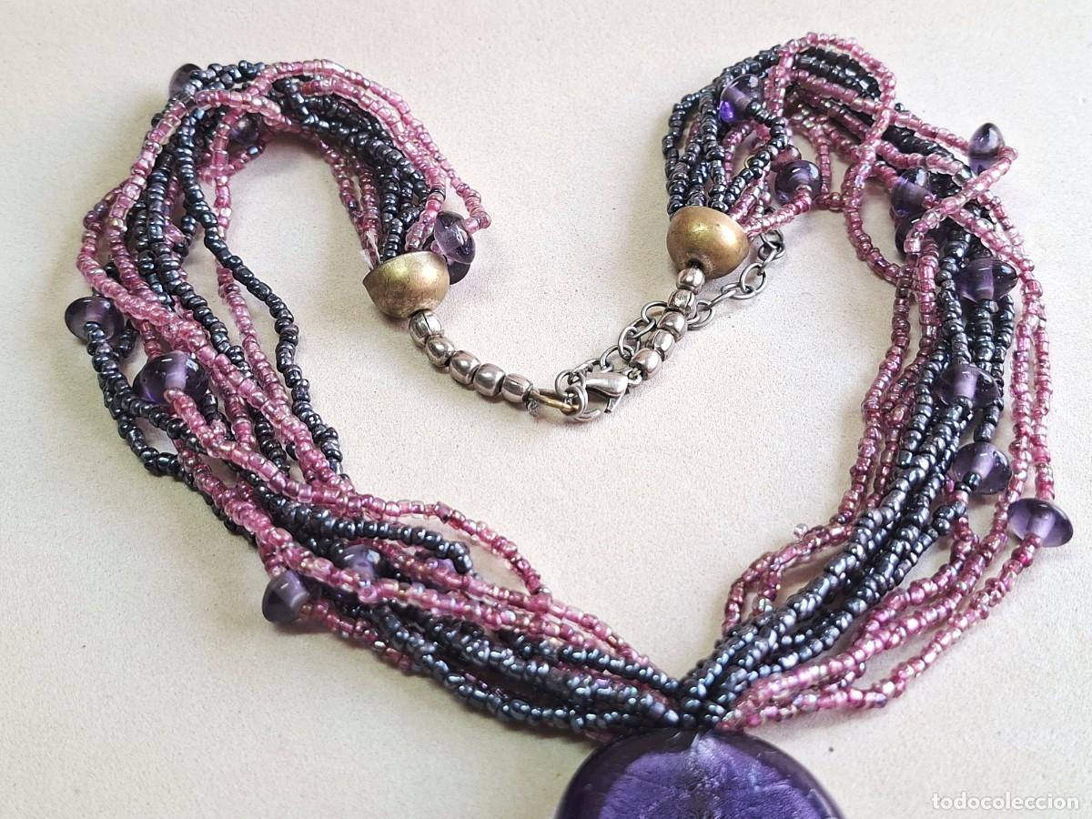 Joyeria: COLLAR MORADO ESTILO BOHO CON RECORTES - Foto 6