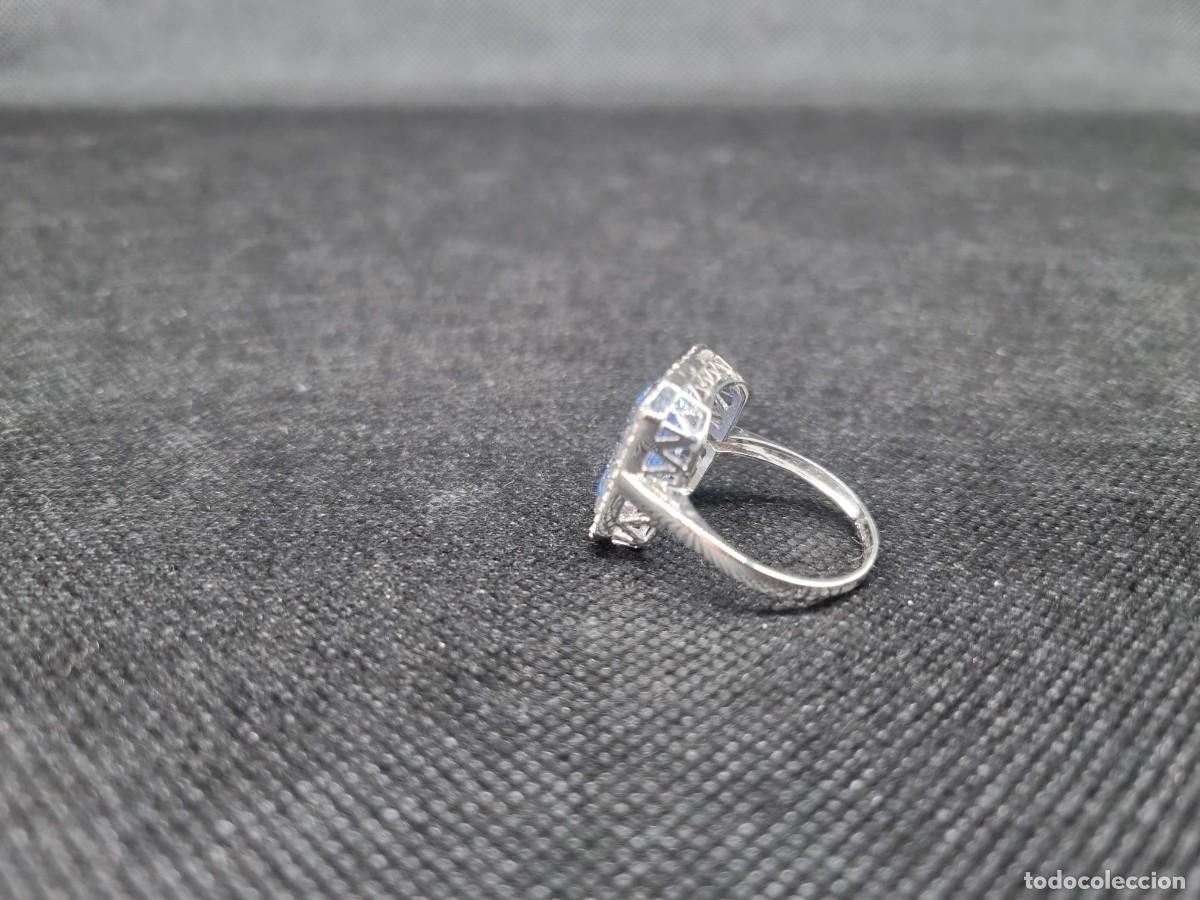 Joyeria: CONJUNTO DE ANILLO Y PENDIENES EN ORO CON AGUMARINAS - Foto 10