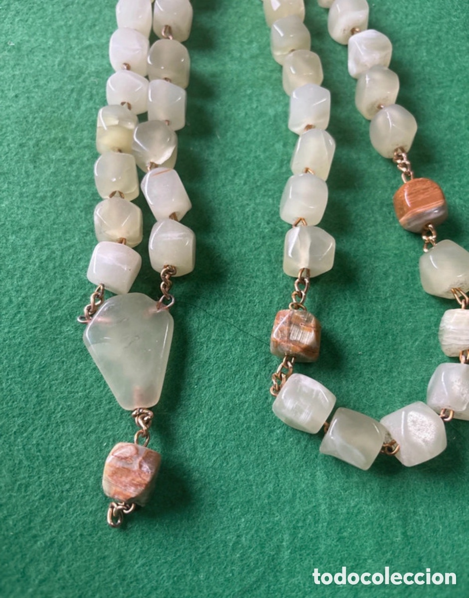 Joyeria: Enorme collar de Agatas verdes (E1) - Foto 2