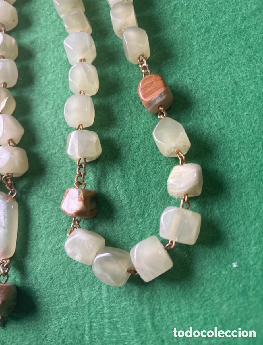 Joyeria: Enorme collar de Agatas verdes (E1) - Foto 3