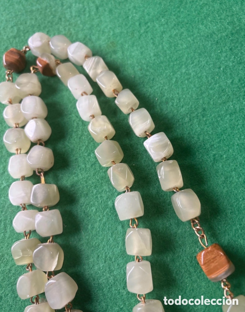 Joyeria: Enorme collar de Agatas verdes (E1) - Foto 4