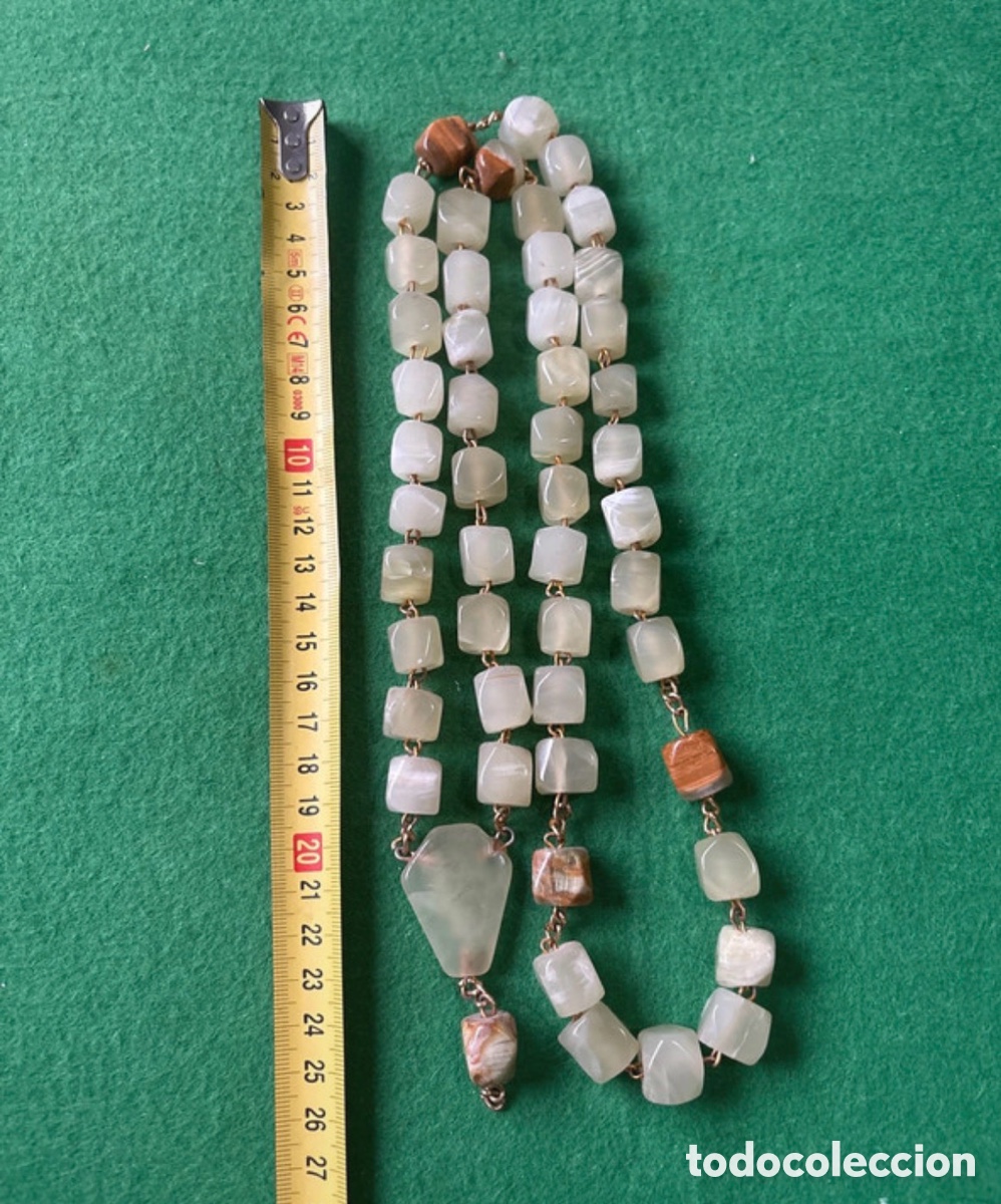 Joyeria: Enorme collar de Agatas verdes (E1) - Foto 6