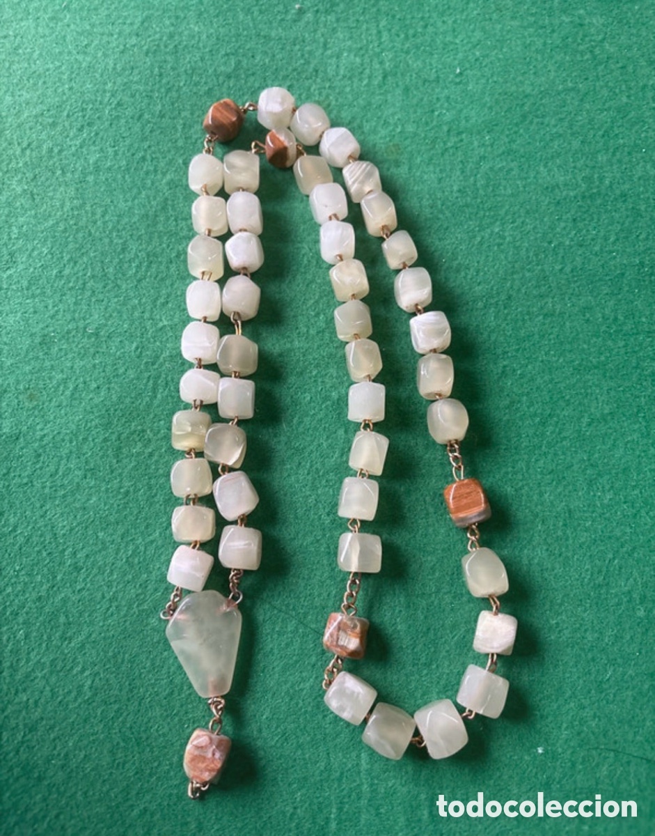Jewelry: Enorme collar de Agatas verdes (E1)