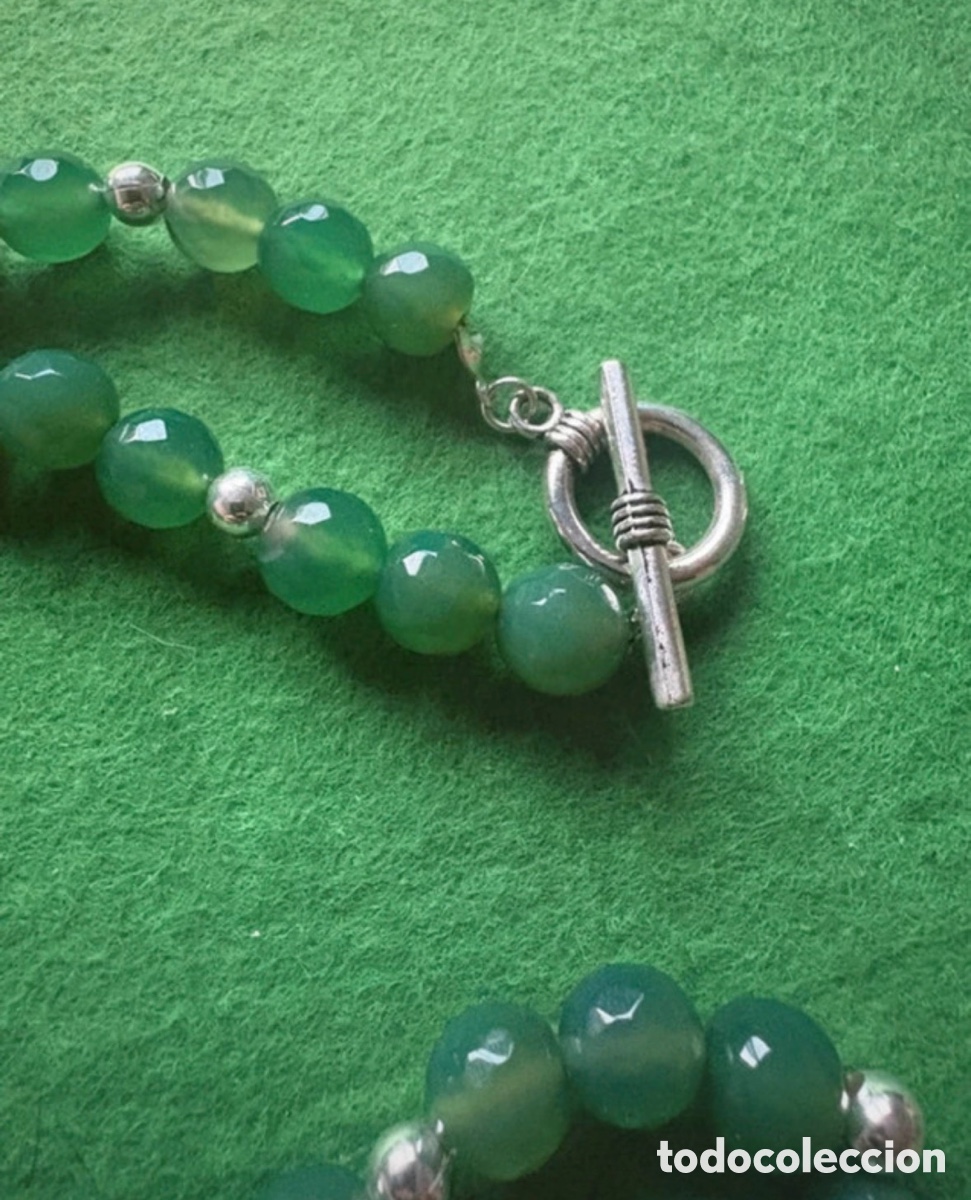 Joyeria: Collar piedras verdes aventurina (E1) - Foto 2