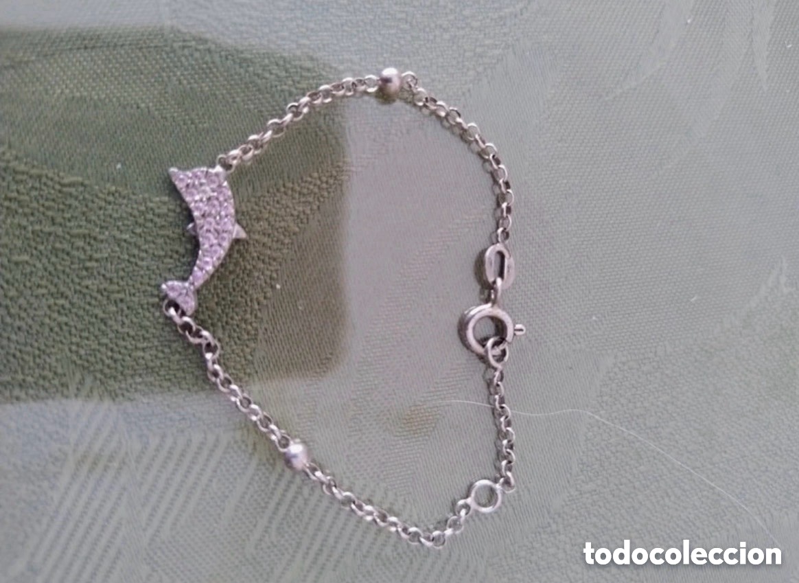 Joyeria: Pulsera con delf&iacute;n plata de ley 925 (A5) - Foto 1
