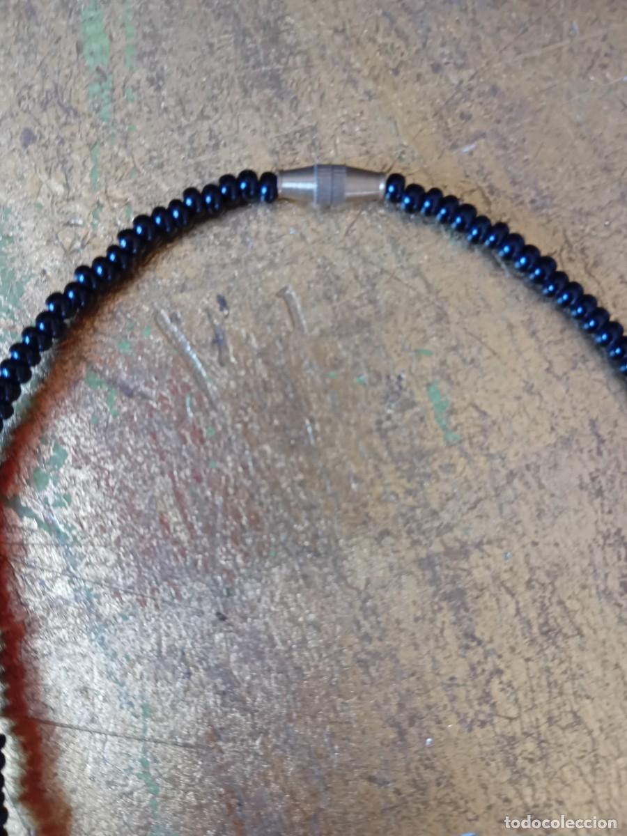 Joyeria: Collar de coral hueso y onis negro d&eacute;cada de los 80 - Foto 3