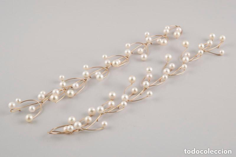 Joyeria: Gargantilla y pendientes oro y perlas - Foto 1