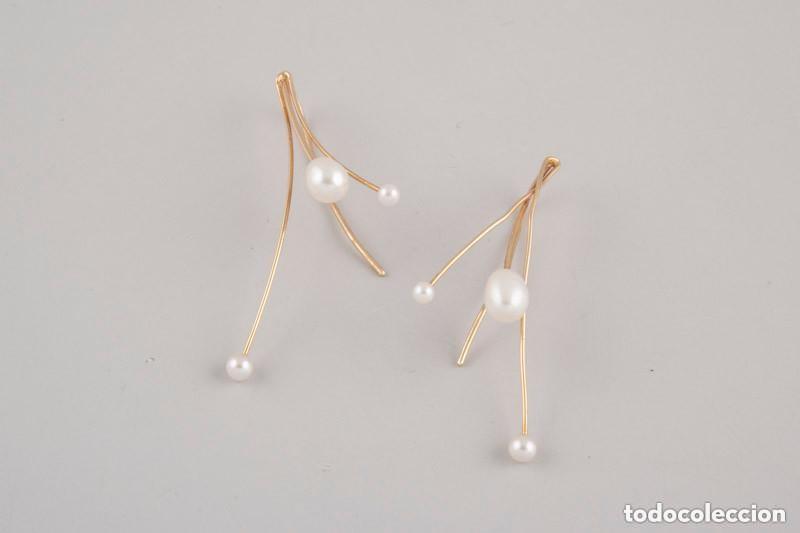 Joyeria: Gargantilla y pendientes oro y perlas - Foto 2