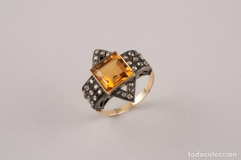 Joyeria: Sortija oro y diamantes naturales