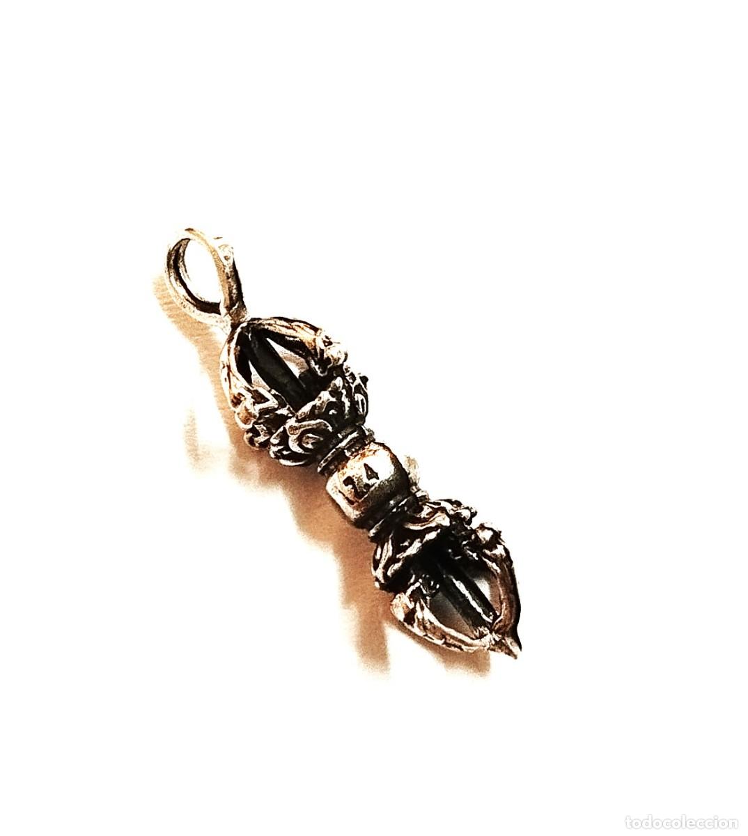 Jewelry: Colgante Dorje budista Plata 925, 3cm