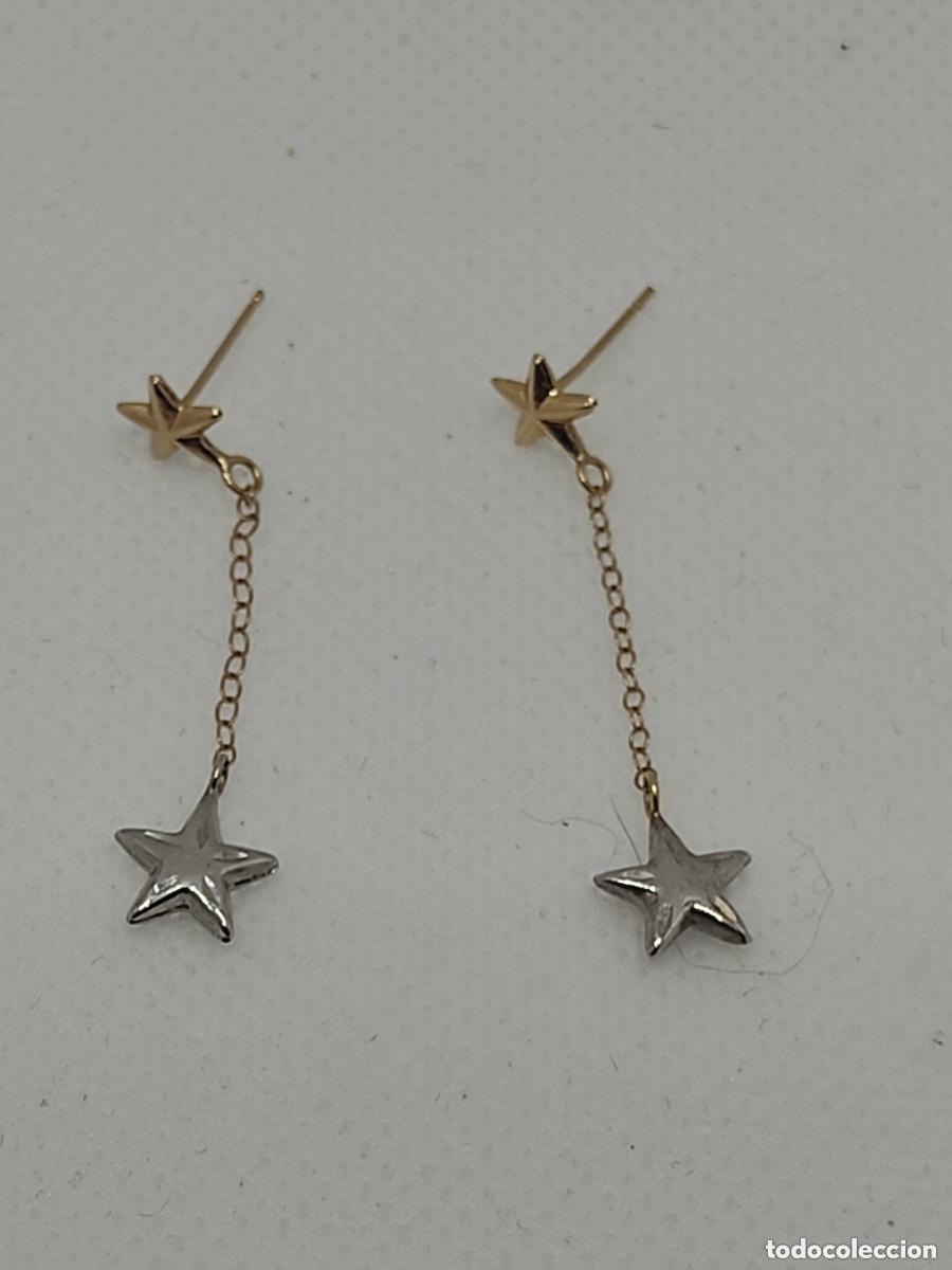 Joyeria: Pendientes largos oro