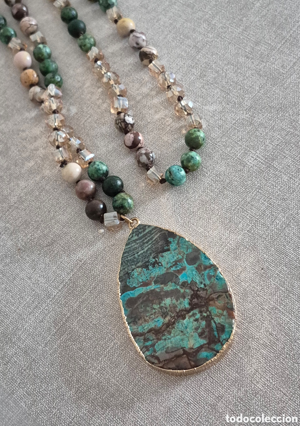 Joyeria: FANT&Aacute;STICO COLLAR DE PIEDRAS NATURALES Y CRISTALES. REF S4 C JOYER&Iacute;A VINTAGE 140726